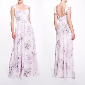 Marchesa Notte Bridesmaids NAPLES PRINTED dress NWT 0